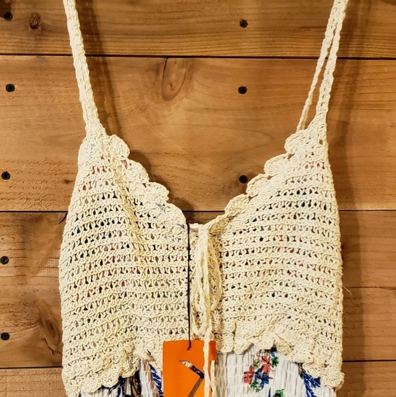 R&F Dresses & Skirts - Gorgeous crochet top Maxi Dress
